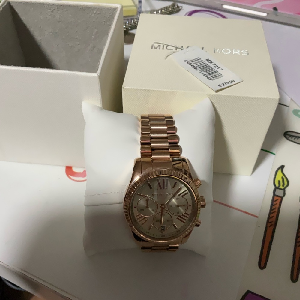 Michael Kors womens Rose Gold Chronograph Watch